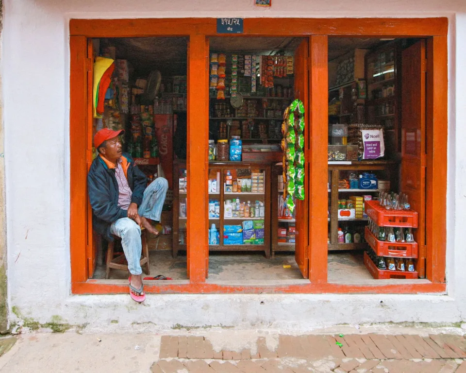 Kệ mì gói, đồ khô